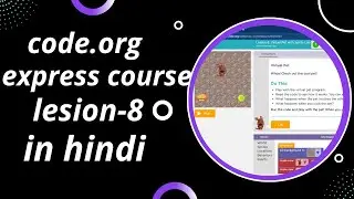 code.org's Virtual Pet with Sprite Lab lesson 8 in hindi full explanation #codeindia  #kidscoding