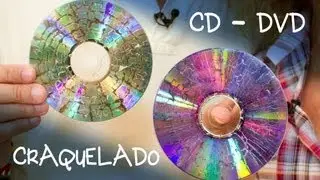 CD o DVD Craquelado para Bisuteria o Decoracion