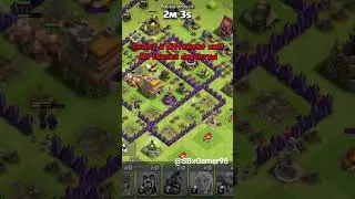 craziest clash of clans attack | 3 ⭐  | #clashofclans #shortsfeed #games #shorts #gaming #top5gaming