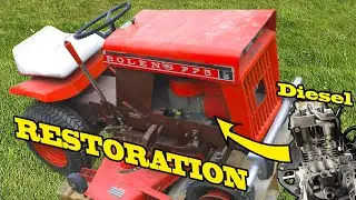 Vintage tractor restoration | 1968 Bolens Husky 775 | Hatz Diesel swap