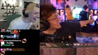 xQc умирает от смеха над Ниндзя, который притворяется, что бьёт его собаку током, как Хасан