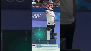 other athletes VS Yusuf Dikec🇹🇷👀 #olympics  #shorts