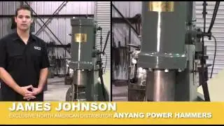 James teach you how to use Anyang power pneumatic forging hammer.
