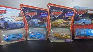 Dinoco McQueen & Chick Hicks, Tex Dinoco & Mrs. The King (Lynda Weathers) [Unboxing #19] Español