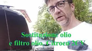 Sostituzione olio e filtro olio Citroen 2CV