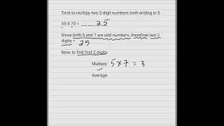 55X75 multiplication easy method