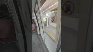 [EXCLUSIVE TRAIN DELAY ANNOUNCEMENT] SMRT KSF C151A 565/566 arriving Bedok MRT #shorts