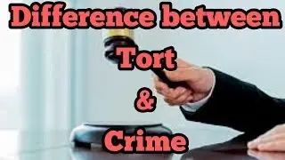 Difference between Tort and crime