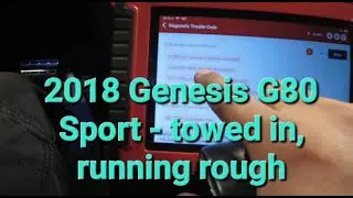2018 G80 3 3T Sport misfire