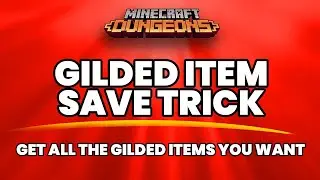 Fastest GILDED GEAR Farm Character Save Clone Trick in Minecraft Dungeons