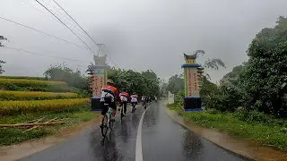 Cycling in the rain