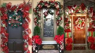 Wow! Christmas door decoration ideas/30+ top ideas about Christmas door decor 2024