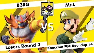 B3RG (Incineroar) vs Mr.L (Luigi, Donkey Kong) - LR3 - Knockout FGC Roundup #4