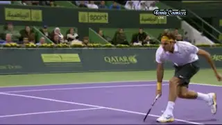 Roger Federer & Nikolay Davydenko Qatar Final 2011