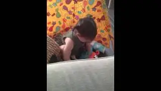 Playing and pooping