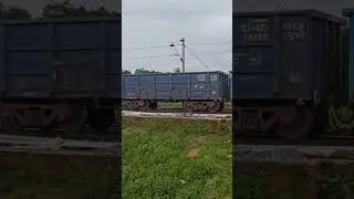 Brahmani Bridge Panposh Freight Train crossing #brahmani #indianrailways #shorts