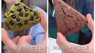 직장인 브이로그 |  머드스콘 말차초코칩, 카카오 | 입으로 하는 다이어트 먹방 | 유지어터라도 되자