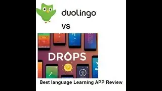 Best Language Learning App review | Duolingo vs Drops App | (English)