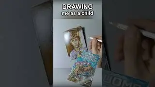 Me as a child vs my favorite comic book hyperrealistic drawings #art