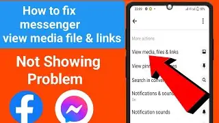 Fix Messenger issues today 2025 | Facebook messenger problem | messenger view media files & links