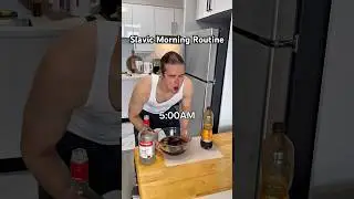 Slavic morning routine #morningroutine #slavic #slavicmemes #funny #comedy #russianmemes #shorts