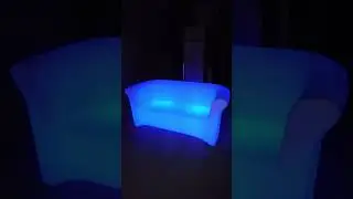 LED Double Back Sofa - Lounge LED,waterproof LED Sofa rechargeable  #factorydirect #colorfuldeco