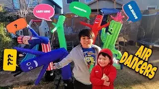 What Is Their Name? Our 6'FT Wacky Tube Man Air Dancers 1/4 HP Complete Set!