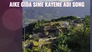 AIKE GIDA SIME KAYEME| ADI SONG  with lyrics Karoke Scrolling by Tuyu Tali #shortvideo #justvoice