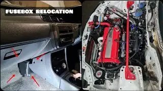 Honda EG Semi Wire Tuck pt.2 : FUSEBOX RELOCATION