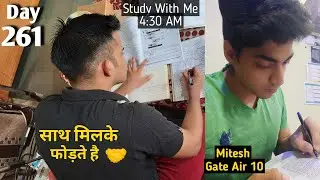 9 HOURS study with 📚 @parv @dipesh @vishal @sanket @shweta @India's most productive students