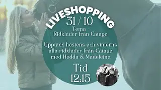 Liveshopping med Petster 31/10 - Ridkl&auml;der fr&aring;n Catago