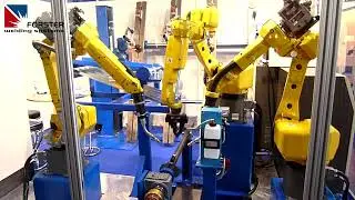 ARC WELDING STATION WITH TRIPLE ROBOT SYS. #weldingtable #welding #weldingfixture #automatedwelding