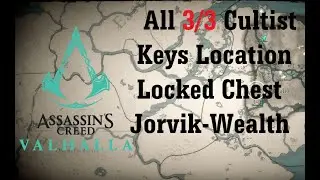 All 3 Cultist Keys Locked Chest Jorvik - Wealth - Assassin's Creed Valhalla