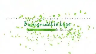 Biodegradable packaging bags