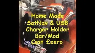 Home made SatNav holder & USB charger bar Handlebar mod