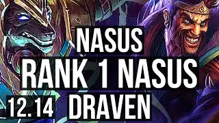NASUS vs DRAVEN (TOP) | Rank 1 Nasus, 9/3/10, Godlike | NA Challenger | 12.14
