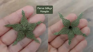 İĞNE OYASI GÜL (ÇİÇEK) İÇİN YEŞİL YAPRAK YAPIMI...