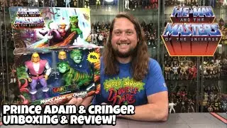 Prince Adam & Cringer Masters of the Universe Unboxing & Review!