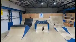 Attempting a tail wip asylum skatepark