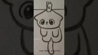 Cute thing drawing.🐼🎀 #art #artistdrawing #trending #cartoon #cute #youtubeshorts #viral #drawing