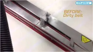 Continuous Steam Cleaning Conveyor Belt with Flat Belt Conveyor