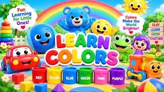 Colors Song for Kids 🎨 Learn Colors with Toys | Preschool Learning Cartoon