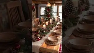 Decoraci&oacute;n Navide&ntilde;a R&uacute;stica 😍#christmas #xmas #cristmasdecor #decoration #homedecor #diynavidad