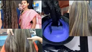 How to do Streax Golden Brown Highlights \ Hair Highlights golden Blonde / hair colour kaise kare