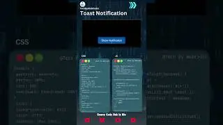Toast  Notification Using Html,Css And Javascript|| Source Code Link In Description #techbywebcoder