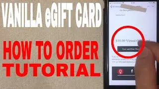 ✅  How To Order Vanilla Visa eGift Card Online Tutorial From Start To Finish 🔴