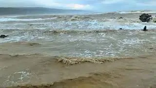 Violent Sea Before Storm Harry 🌊 Real Footage