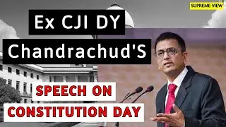 Ex CJI DY Chandrachud Speech On Constitution Day #supremeview  #cjidychandrachud