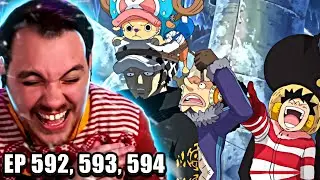 Law + StrawHat Alliance?!  || One Piece REACTION Episode 592, 593 & 594