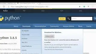 Install Python   - Flask episode 1